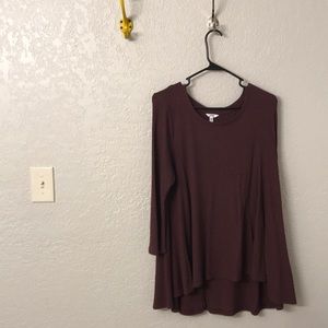 Sonoma dusty purple flowy top